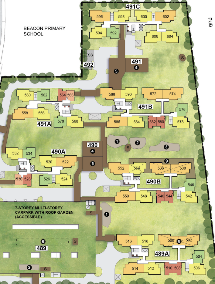 Bangkit Breeze Site Plan with Best Units Highlighted