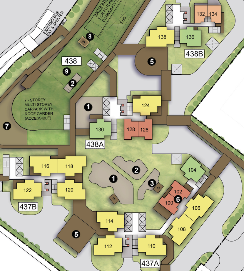 Clementi Emerald Site Plan with Best Units Highlighted
