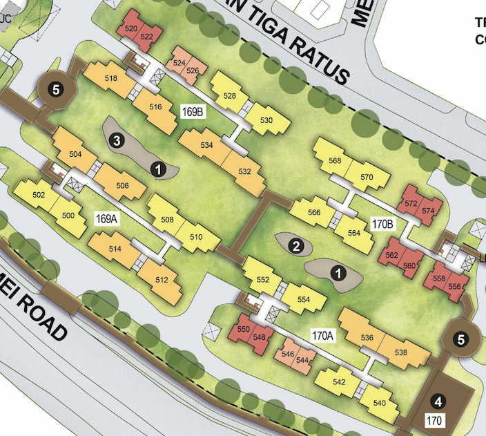 Simei Symphony Site Plan with Best Units Highlighted