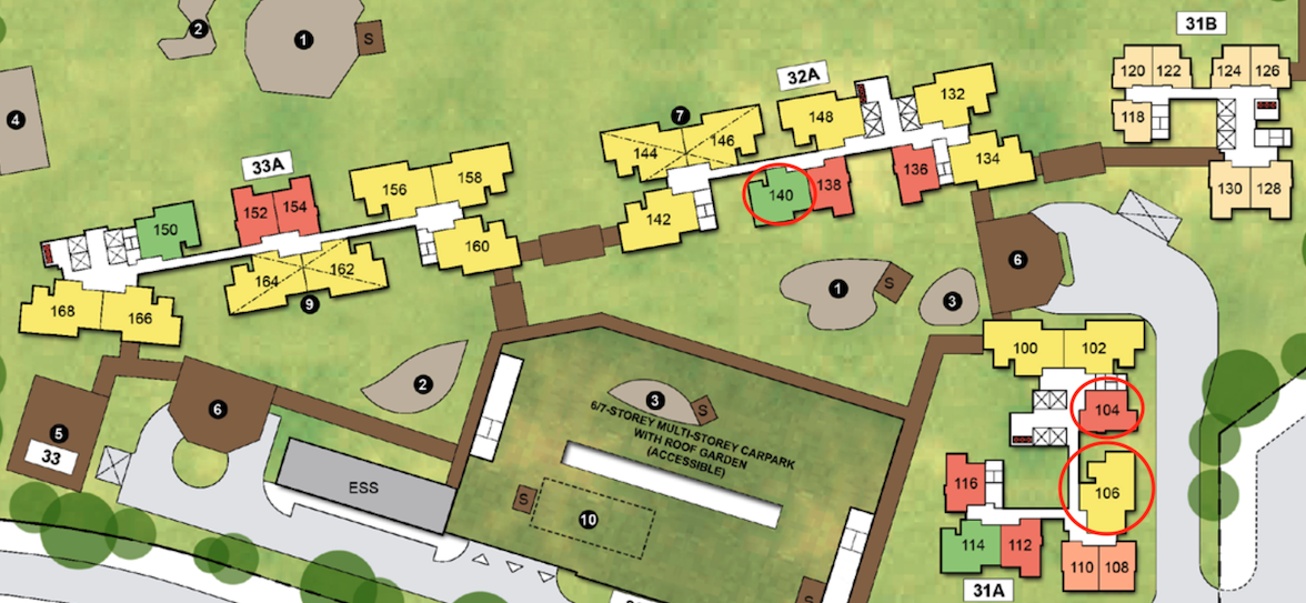 Tanjong Rhu Parc Front Site Plan with Best Units Highlighted